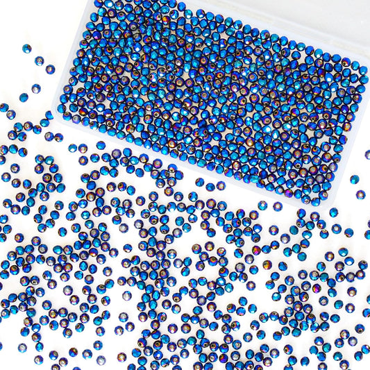 1200Pcs 4mm Crystal Glass Beads for Jewelry Making Beads for Bracelets Necklace Pendants Making Supplies(Peacock Blue)