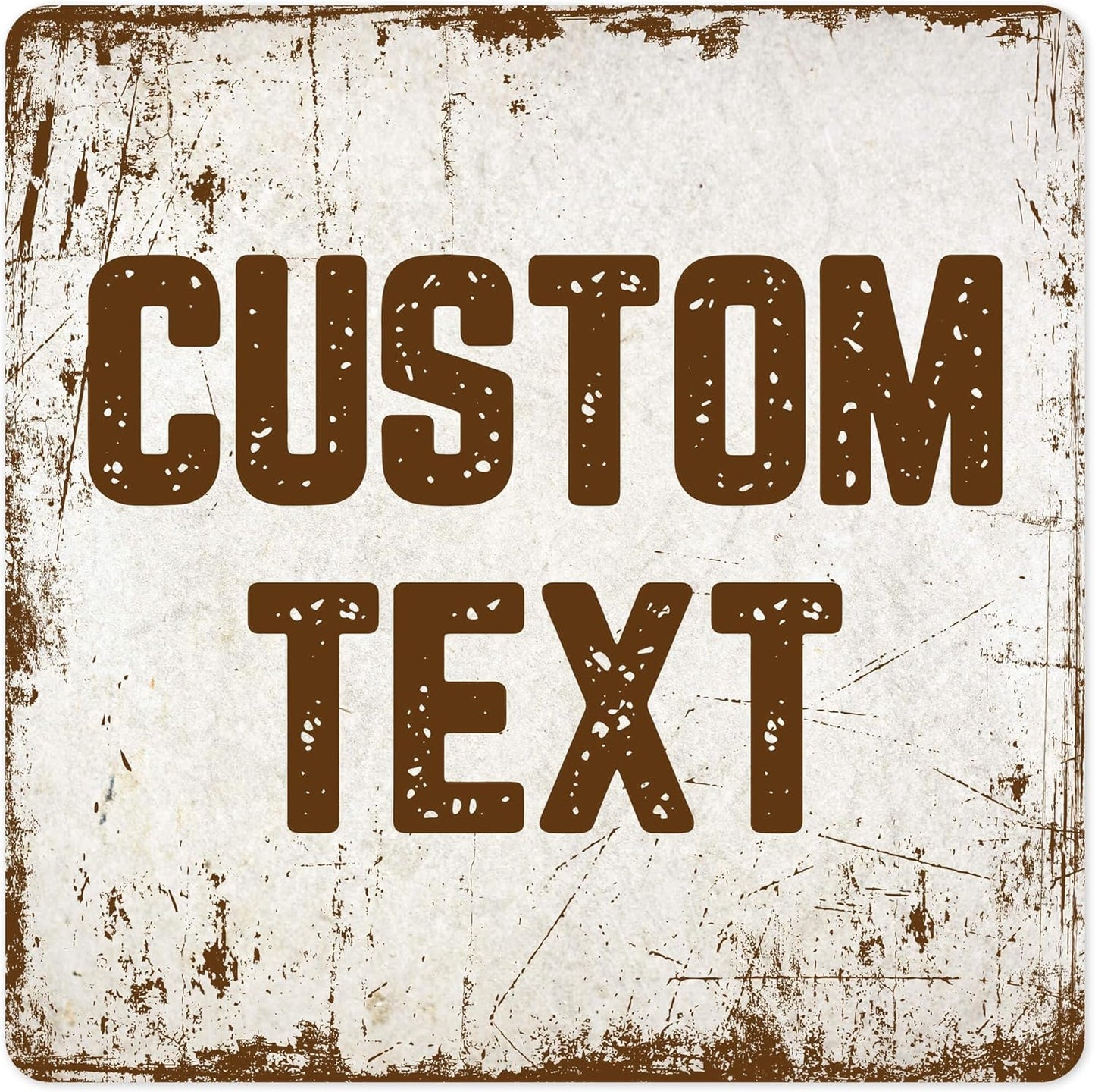 Custom Sign, Custom Street Sign, 11 Font Colors, 13 Font Styles, 4 Hole Options, 22 Sizes, 36x36 Inches, Rust Free DiBound, Fade Resistant, Made in USA by My Sign Center (Rustic)