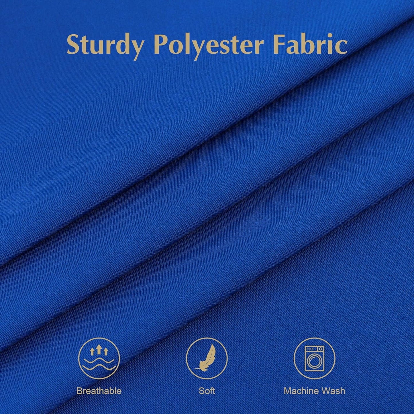 2 Pack Square Table Cloth 60X60 Inch Royal Blue Tablecloth Washable Polyester Solid Dining Table Cover for Birthday Party Dinner Holiday Outdoor Indoor