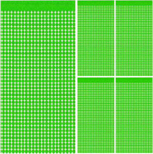 Square Tinsel Curtain Party Backdrop - 5pcs Glitter Foil Fringe Curtain Party Decor Green Photo Booth Backdrop Streamers for Halloween, Christmas, Birthday, Graduation, Wedding Party Decorations