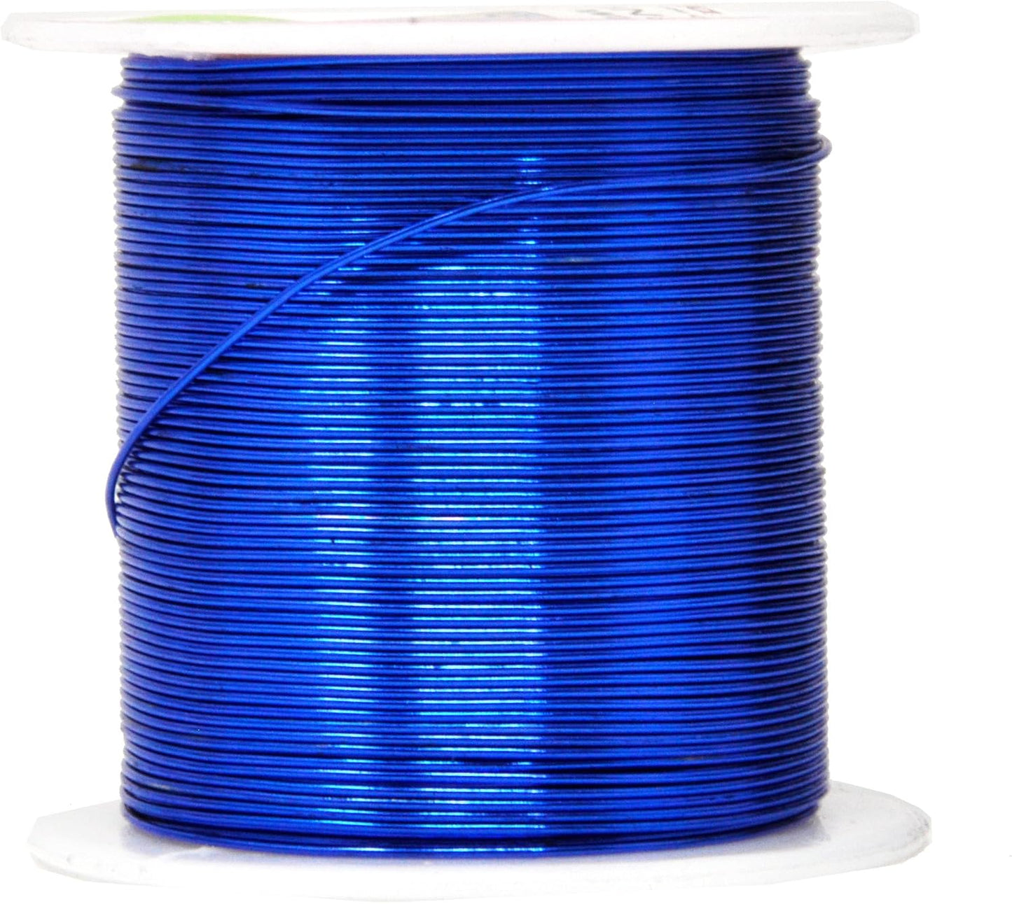 Mandala Crafts 22 Gauge Anodized Aluminum Craft Wire for Jewelry Making - 450 FT Colored Flexible Silver Copper True Blue Black Red Kelly Green Wire - Bendable for Bonsai Armature Crafting Sculpting