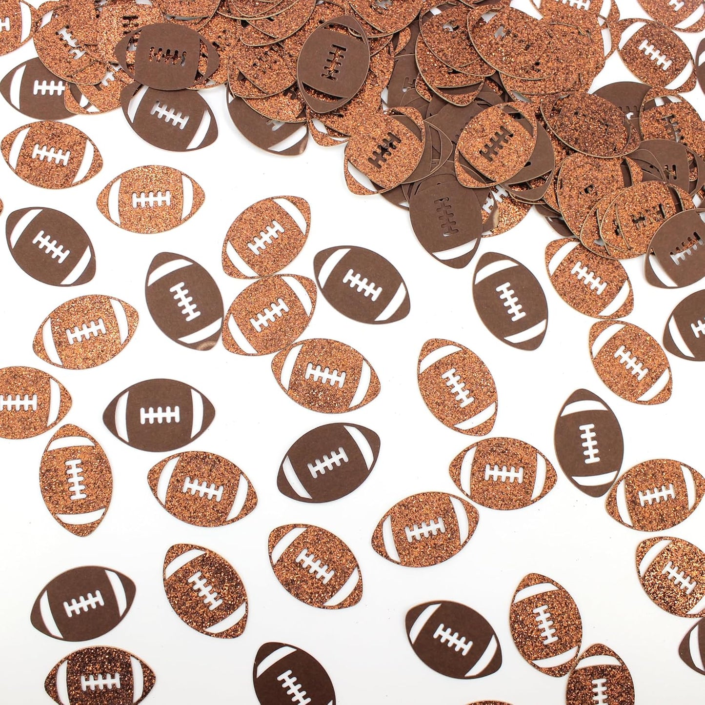 200PC Football Confetti for Table,Football Baby Shower Decorations, Football Birthday Party Decorations,Football Themed Party Supplies