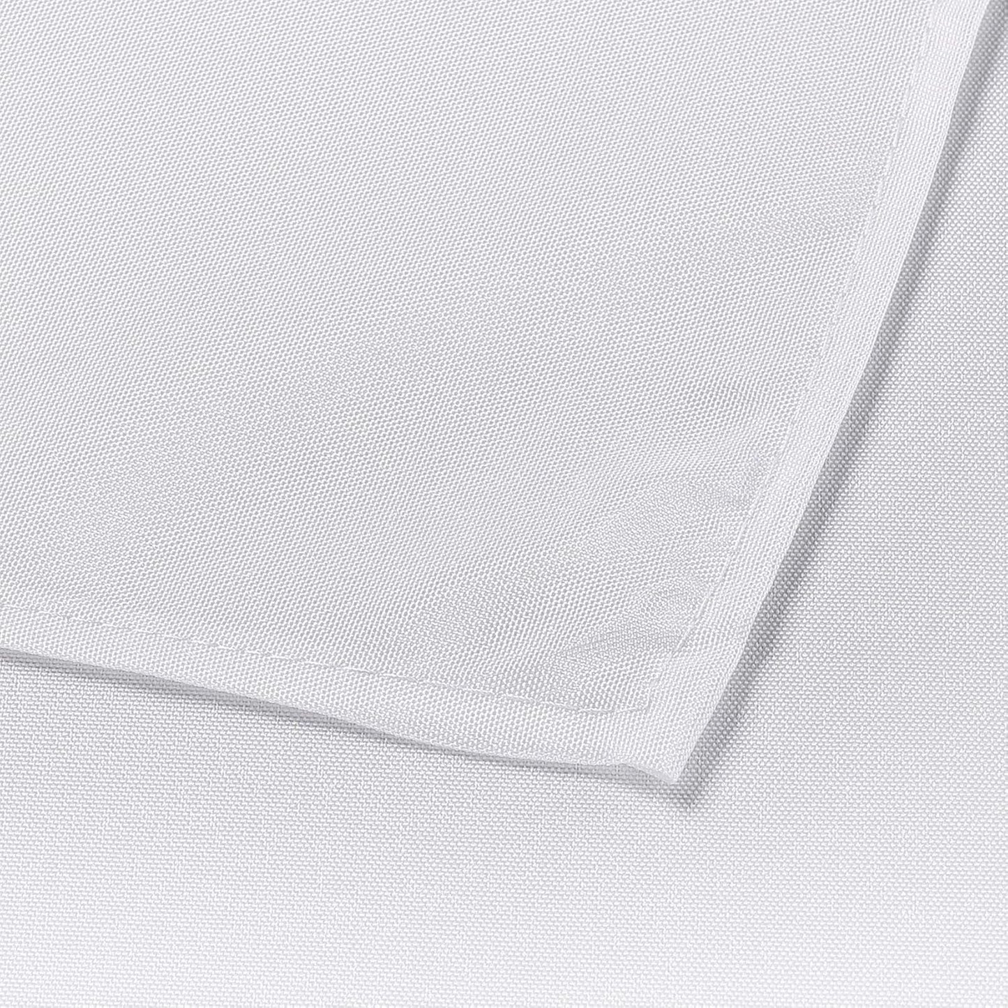 Ascoza 2pack 60x120 Inch White Rectangular Tablecloth 6 Feet Table Cloth in Polyester Fabric for Wedding/Banquet/Restaurant/Parties