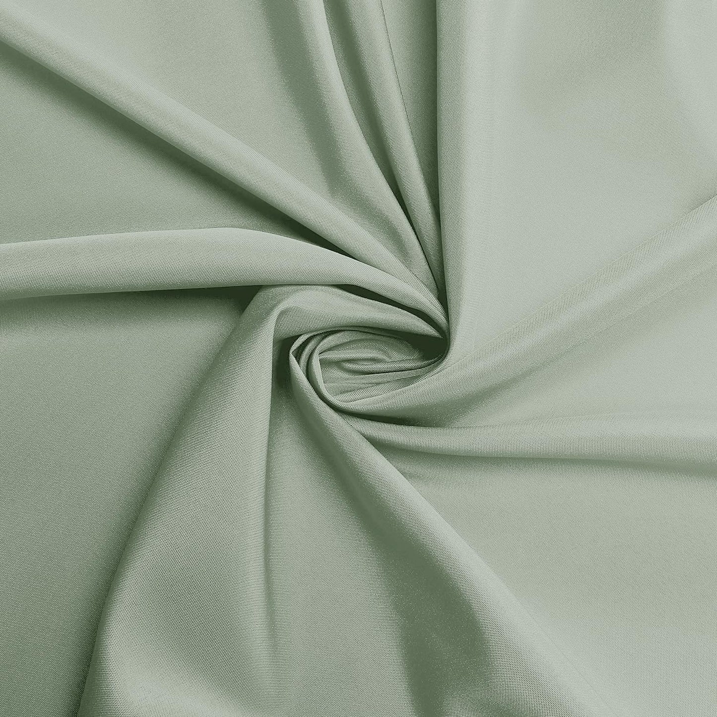 sancua Round Tablecloth - 60 Inch - Water Resistant Spill Proof Washable Polyester Table Cloth Decorative Fabric Table Cover for Dining Tables, Buffet Parties and Camping, Sage Green