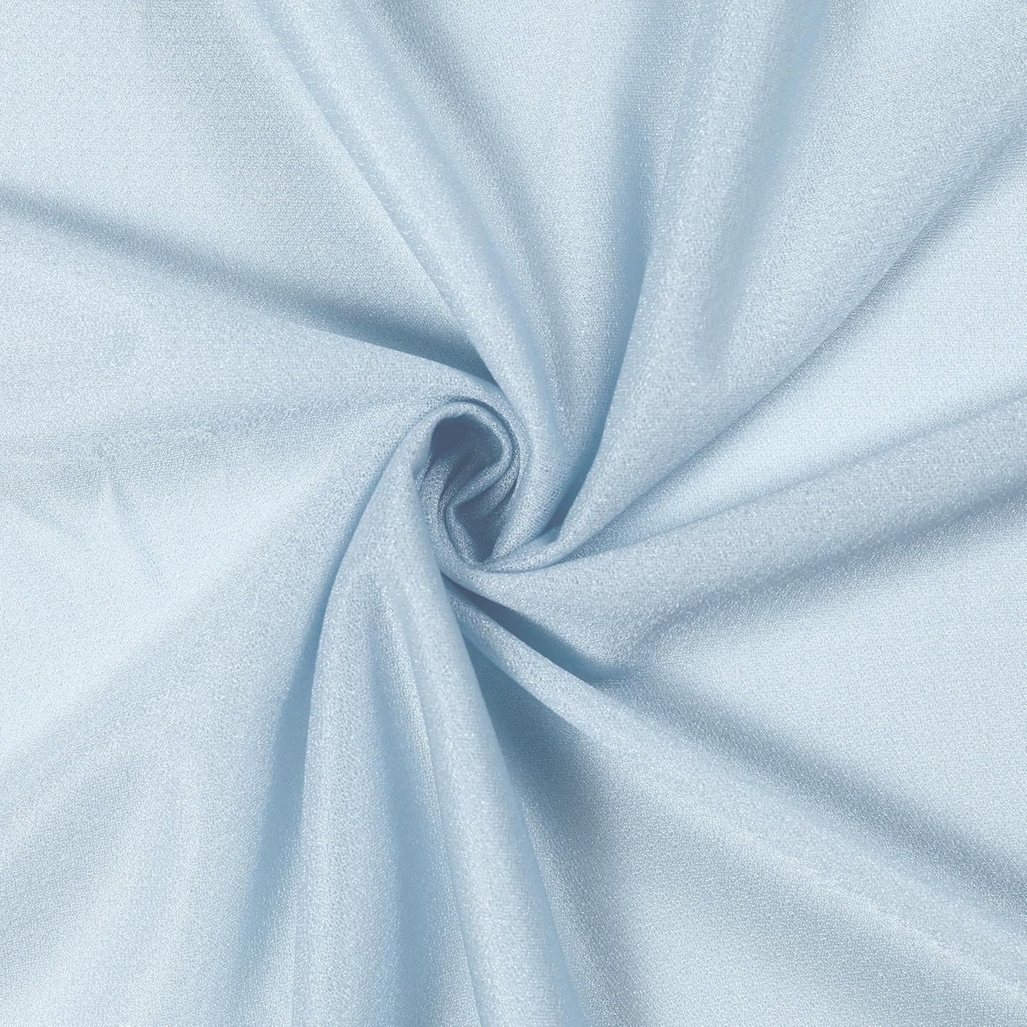 VDS Pack of 2 Panel (30 Inch X 30 Feet) Wedding Arch Draping Fabric Sheer Chiffon Fabric Drapery for Wedding Ceremony Reception Swag Backdrop Canopy Chuppah ARBO Altars Decoration (Baby Blue)