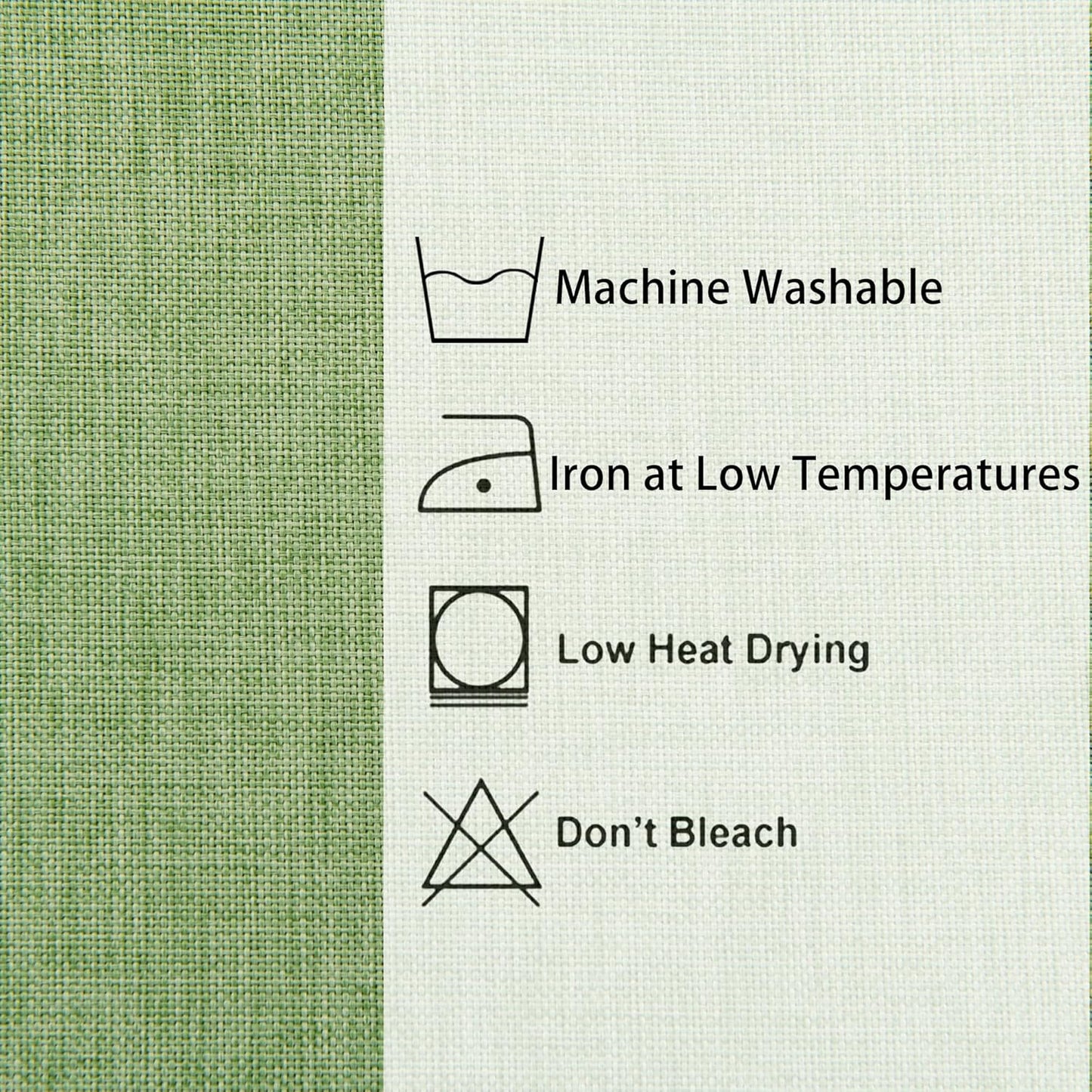 Hiasan Faux Linen Square Tablecloth - Wrinkle and Stain Resistant Washable Decorative Fabric Table Cloth for Kitchen Dining Room Holiday Table Cover for Dinner, Sage Green, 54 x 54 Inch