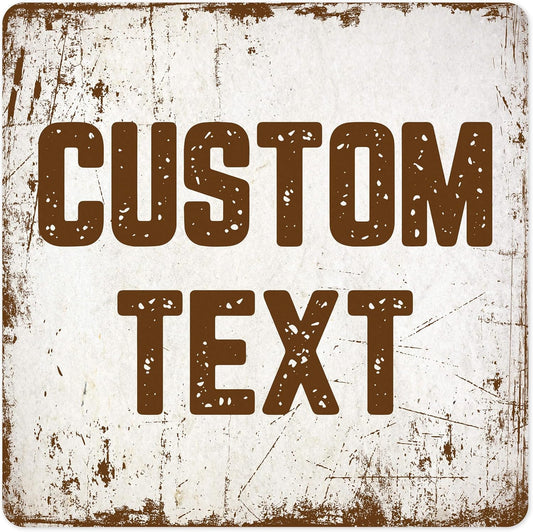 Custom Sign, Custom Street Sign, 11 Font Colors, 13 Font Styles, 4 Hole Options, 22 Sizes, 12x12 Inches, Rust Free DiBound, Fade Resistant, Made in USA by My Sign Center (Rustic)