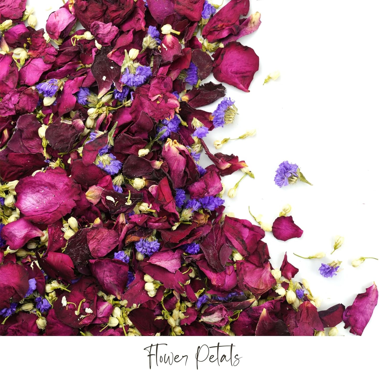 Rainbow Pana 50 Pack Prefilled Confetti Packets | Biodegradable Confetti, Dried Flower Petals | Real Flower Petals to Throw at Wedding, Glassine Bags Rose Petals Wedding Send Off Ideas