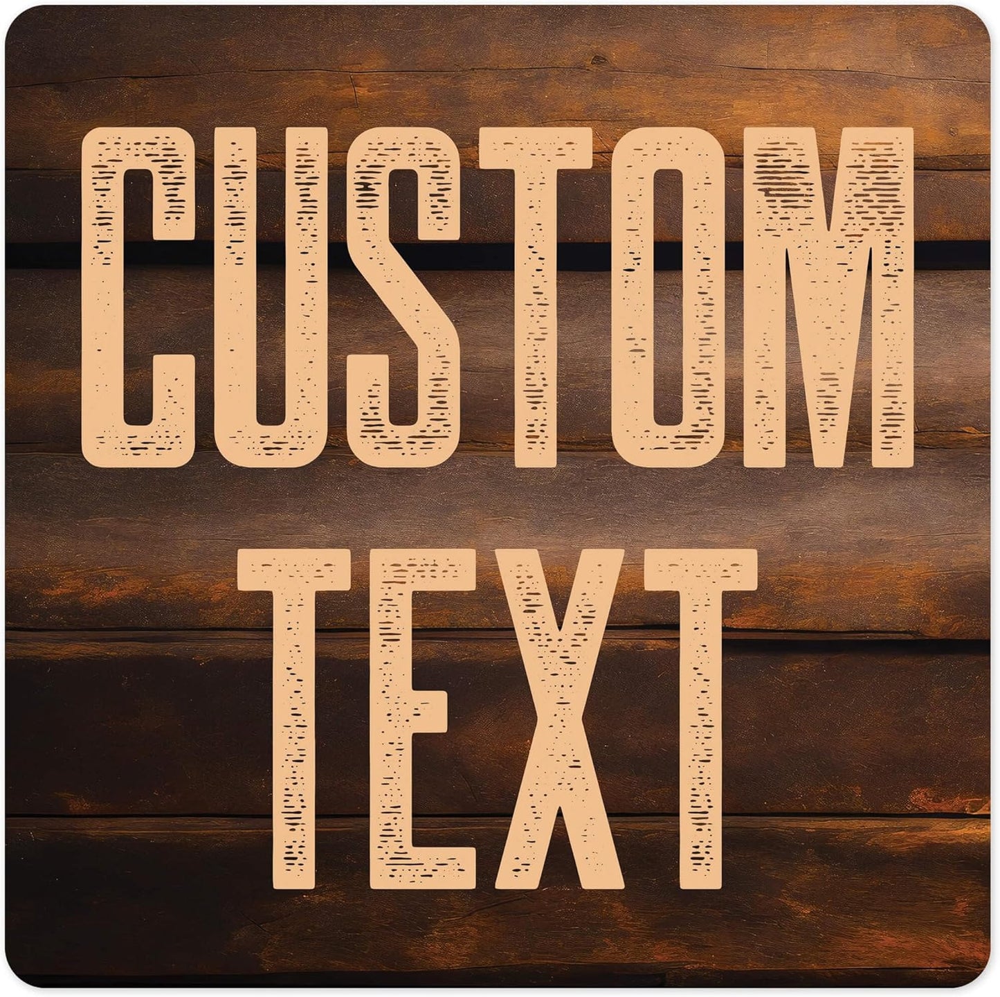 Custom Sign, Custom Street Sign, 11 Font Colors, 13 Font Styles, 4 Hole Options, 22 Sizes, 36x36 Inches, Rust Free DiBound, Fade Resistant, Made in USA by My Sign Center (Vintage Wood)