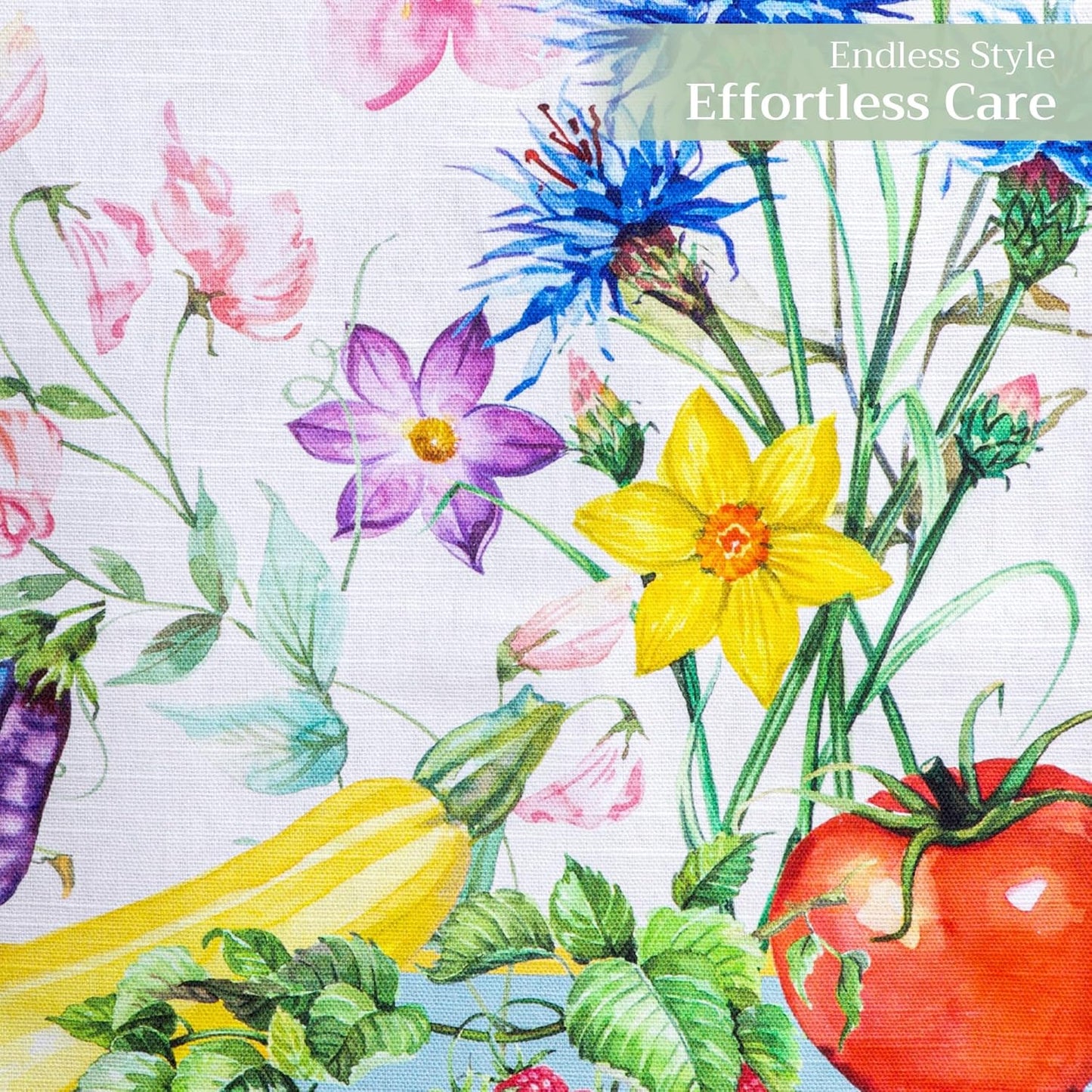 Maison d' Hermine Table Runner 100% Cotton Double Layer Table Runners 72 inches Long Decorative for Home Kitchen Dining Party Baby Shower Wedding Bridal Shower Spring Summer (Giverny, 14.50" x 72")