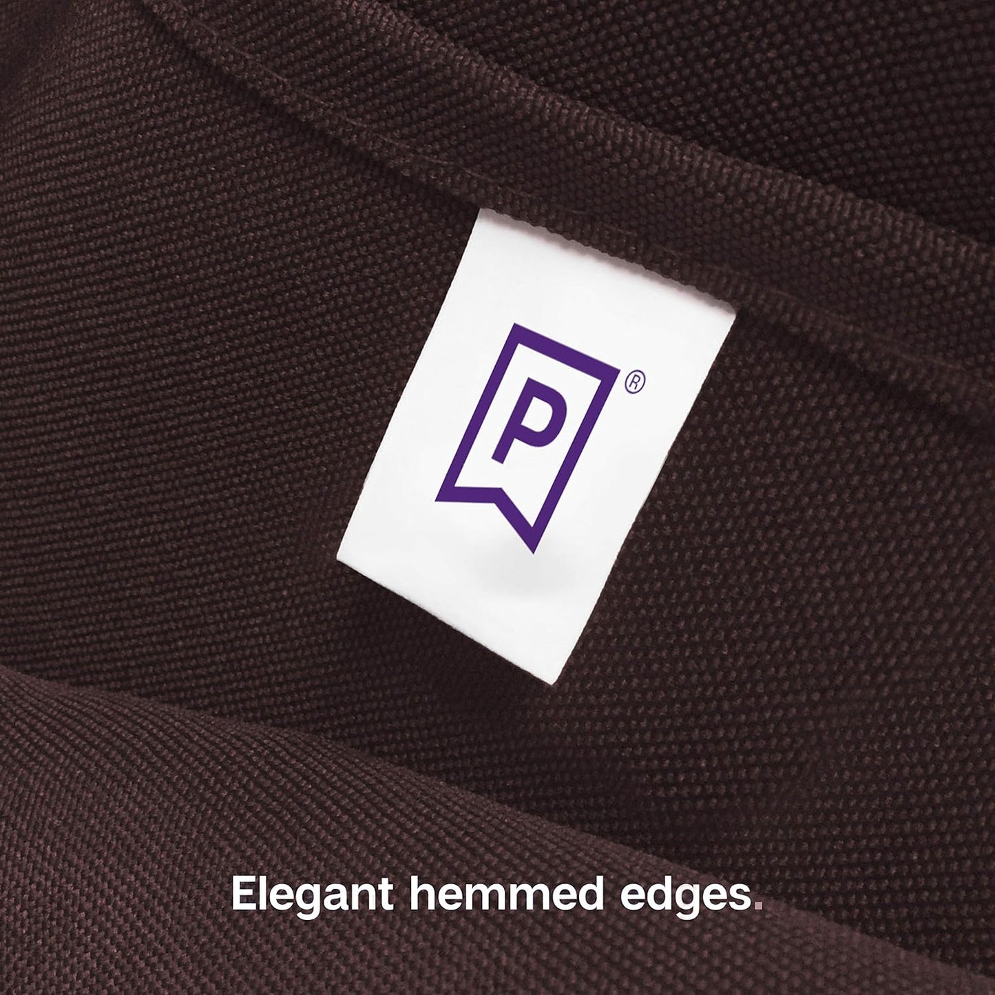 Gee Di Moda Square Tablecloth - 70 x 70 Inch Chocolate Table Cloth for Medium Square or Round Tables - Heavy Duty Washable Fabric - for Buffet Table, Holiday Party, Dinner, Wedding & Baby Shower