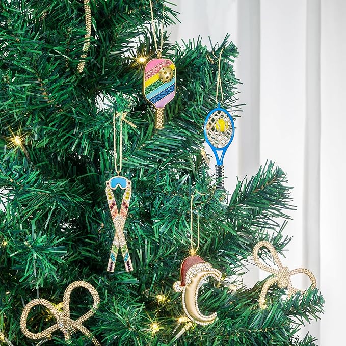 Christmas Ornaments 2025,Tennis Ornament Hanging Ornaments for Christmas Tree, Decorations Keepsake Gifts for Sisters Mom Grandma Women|Tennis Ornament