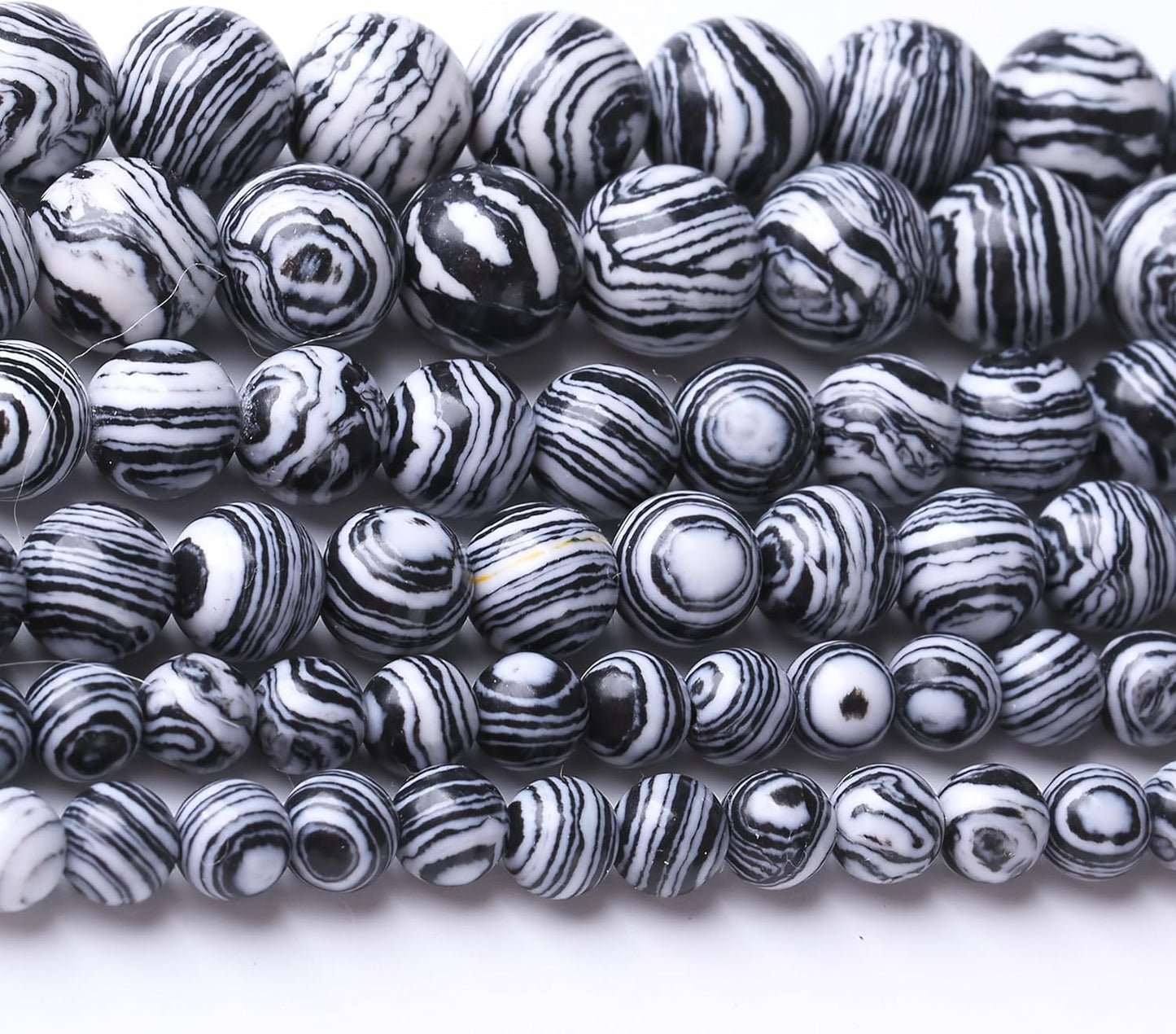 Black Peacock Turquoise Stone Beads Gemstone Round Crystal Energy Jade Beads Stone Beads for Jewelry Making DIY Bracelet Necklace Jewelry Making 1 Strand 15.5inch 35PCS 10MM