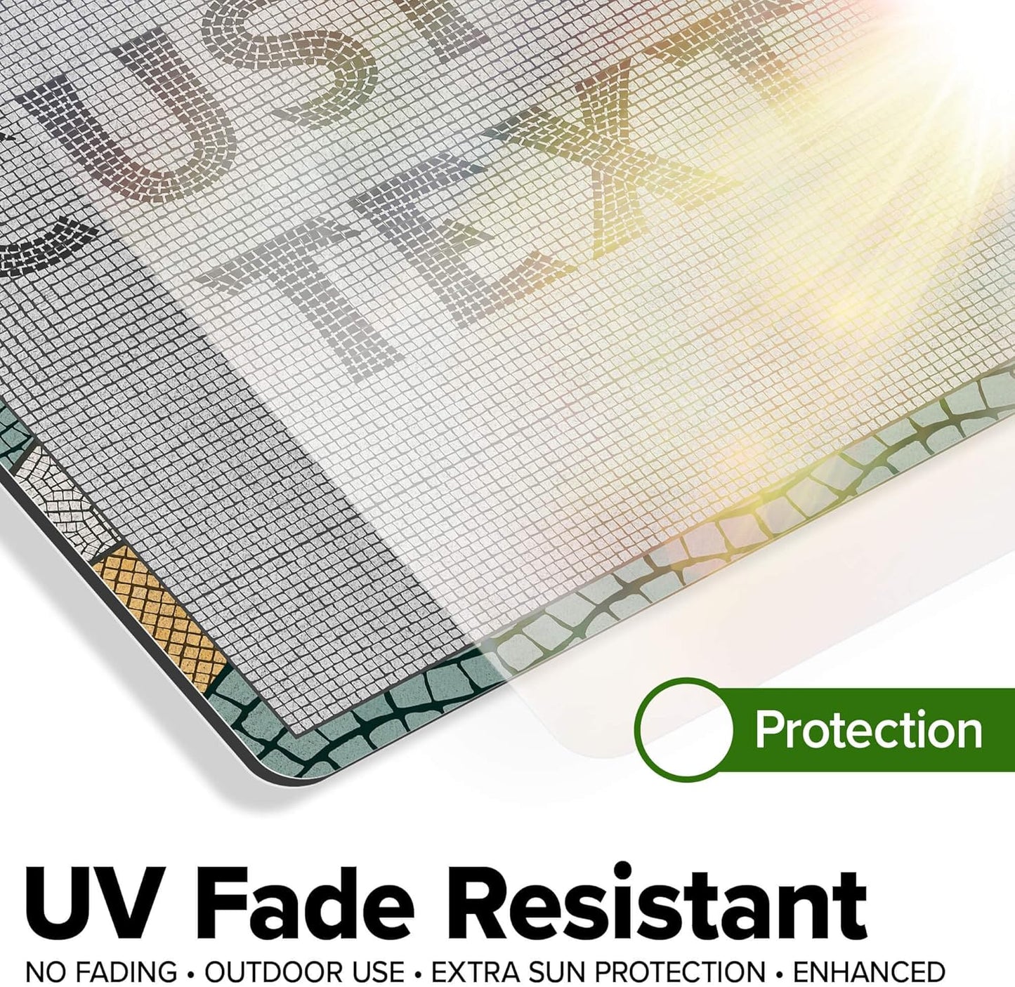 Custom Sign, Custom Street Sign, 11 Font Colors, 13 Font Styles, 4 Hole Options, 22 Sizes, 12x12 Inches, Rust Free DiBound, Fade Resistant, Made in USA by My Sign Center (Fauxsaic 2)