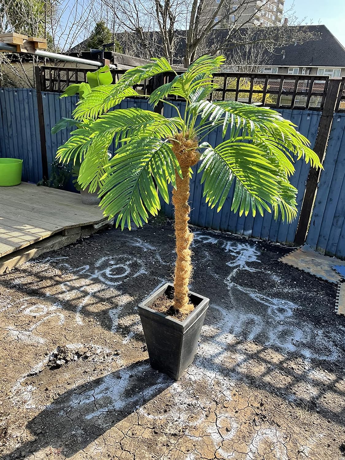 Large Artificial Palm Leaves Palm Fronds Tropical Leaves Areca Palm Branches Palm Leaves with Stem Palm Tree Leaves Faux Palm Leaves for Floral Arrangement Fake Leaves Palm Sunday Decor-Large Leaf