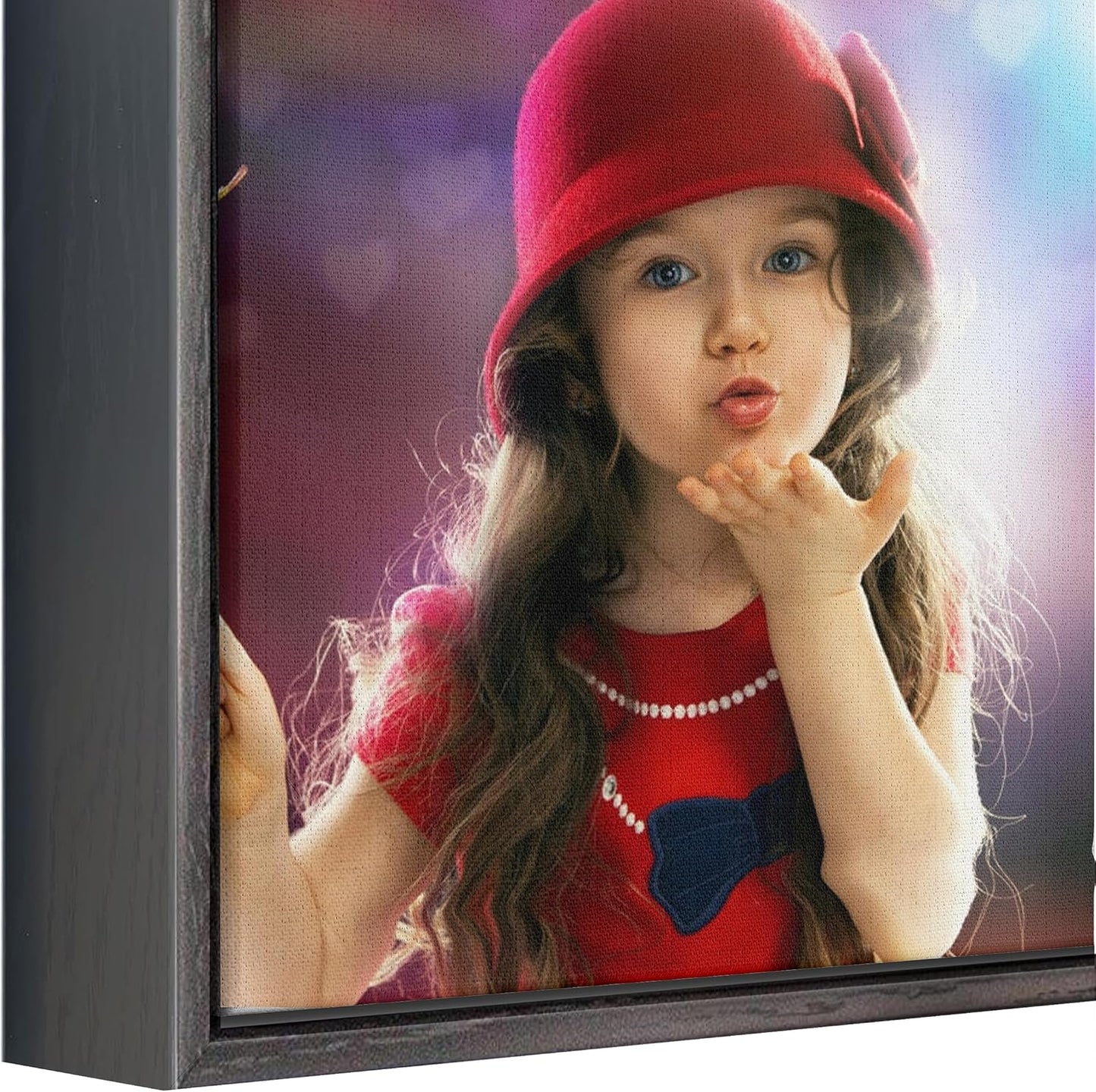 Personalized Custom Canvas Prints: Photo On Canvas (Black, 8x10) Transform Your Photos into Stunning Framed Wall Art Digitally Printed Photo To Canvas Ideal for Home Decor, Gifts Keepsakes.