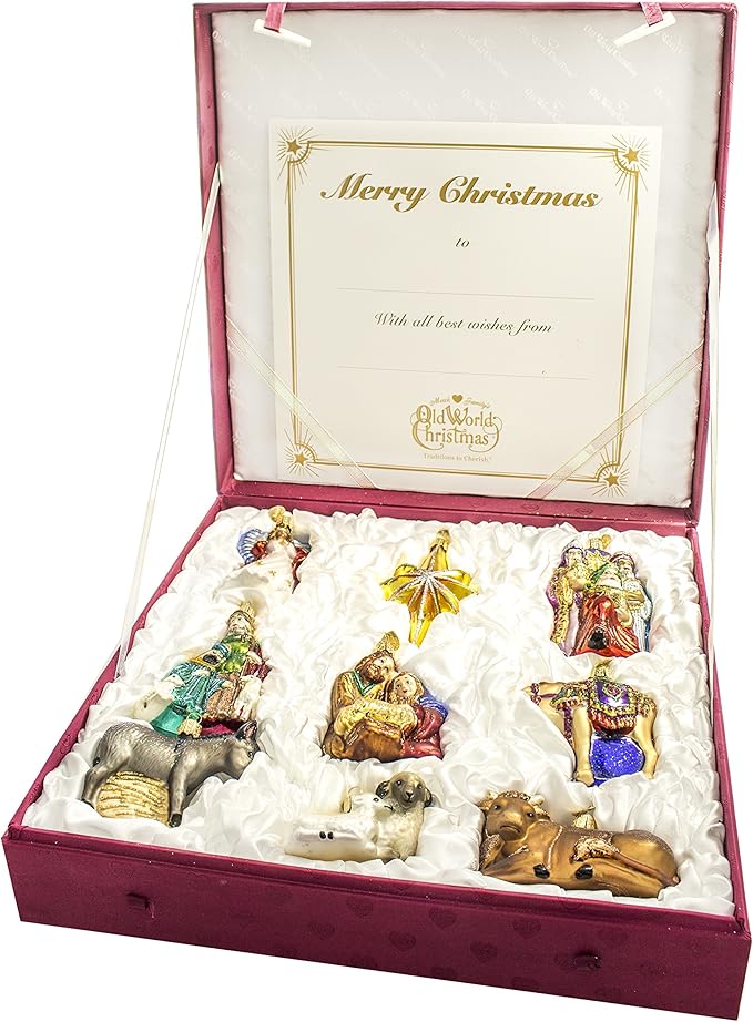 Old World Christmas Nativity Collection Glass Ornament