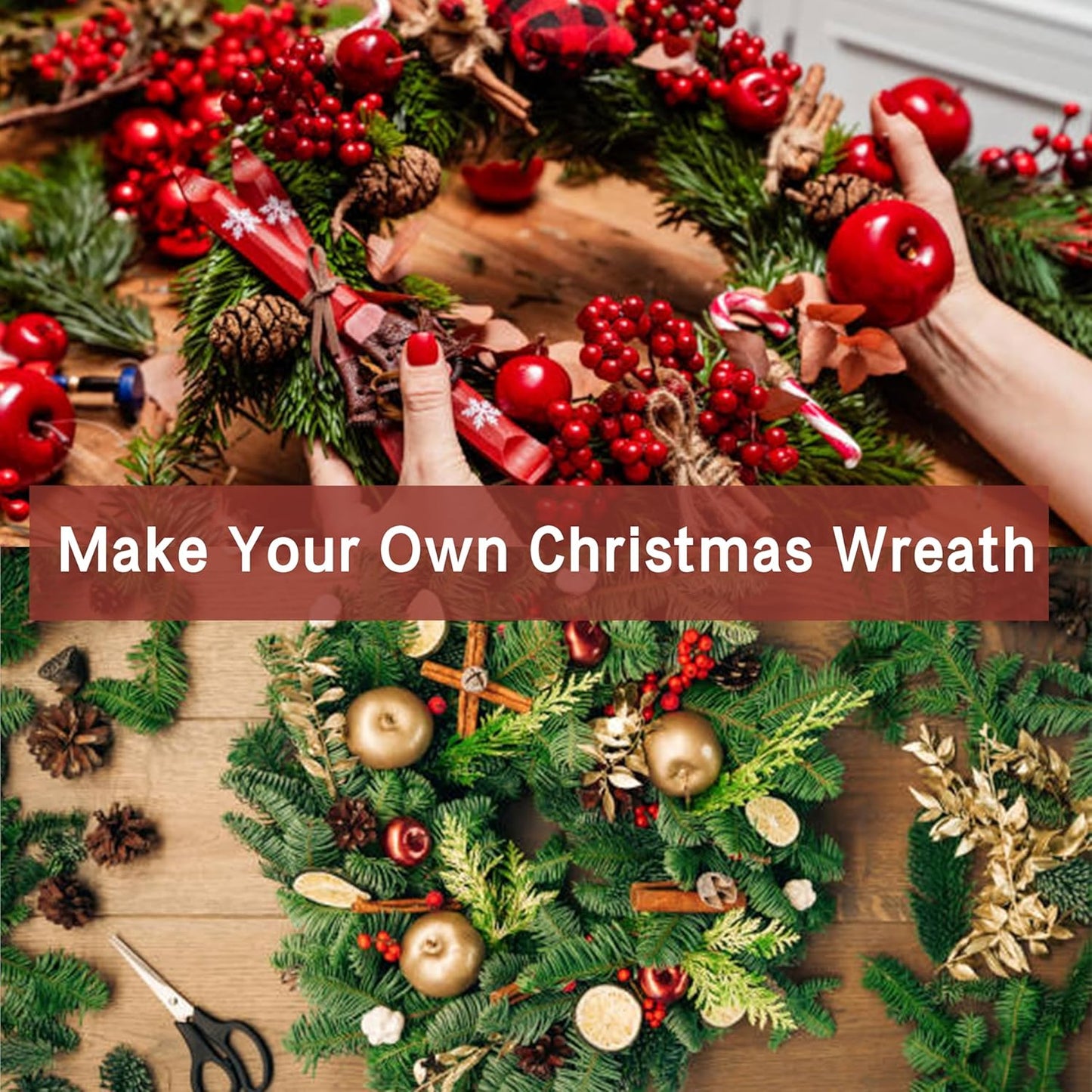 Green Floral Wire 3 Pack 114 Yards 22 Gauge Flexible Paddle Craft Wire for Wreath Making, Christmas Tree, Floral Arrangements and DIY Crafts