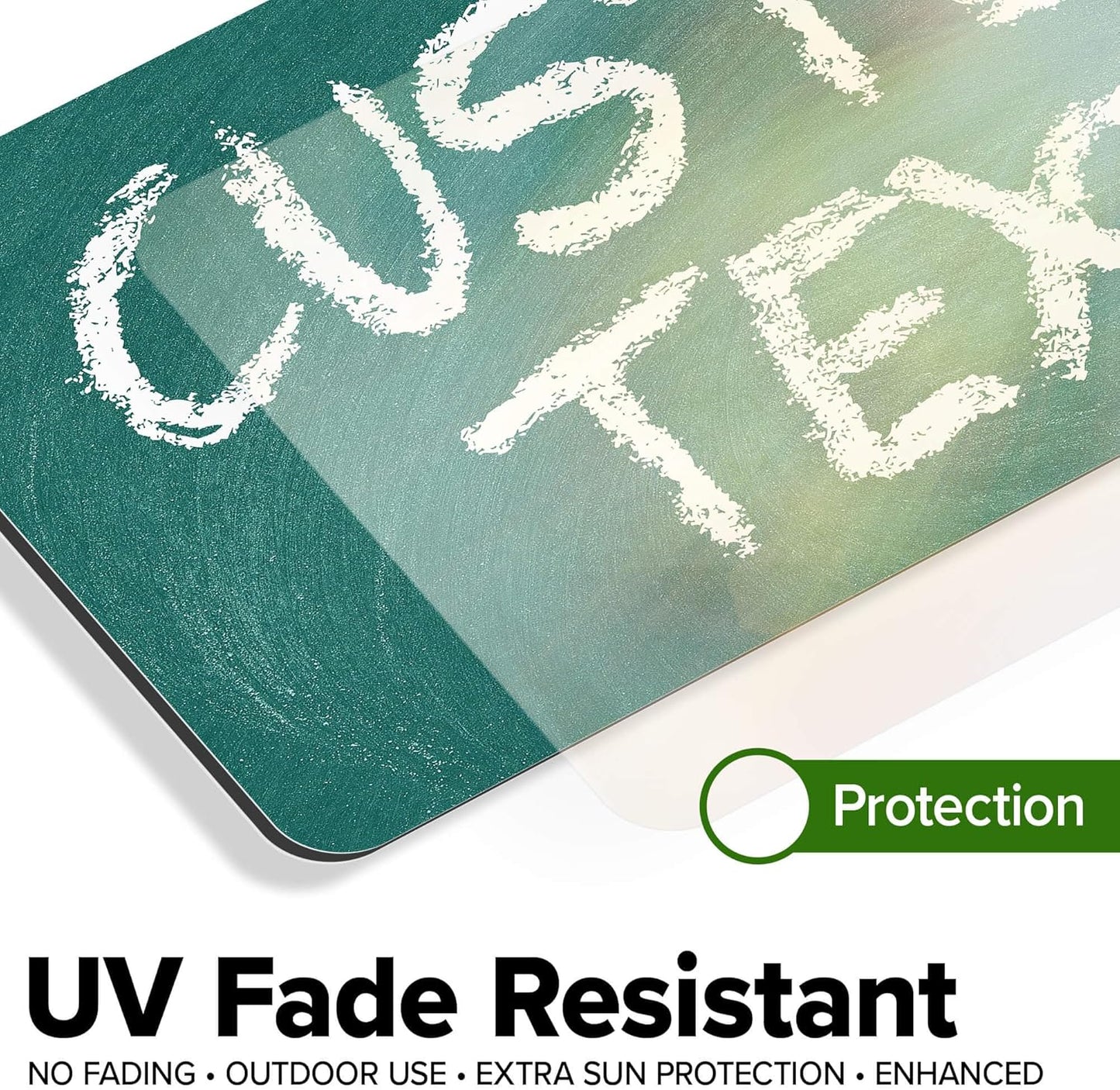 Custom Sign, Custom Street Sign, 11 Font Colors, 13 Font Styles, 4 Hole Options, 22 Sizes, 6x12 Inches, Rust Free DiBound, Fade Resistant, Made in USA by My Sign Center (Chalkboard Green)