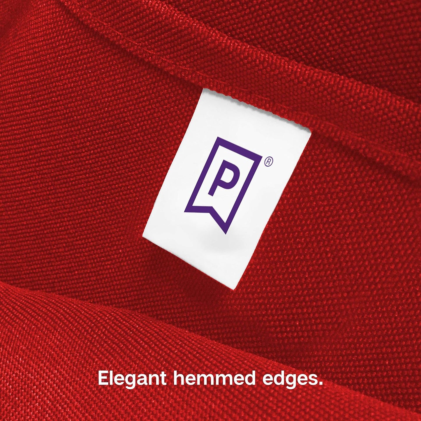 Gee Di Moda Rectangle Tablecloth - 60 x 102 Inch Red Table Cloth for 6 Foot Rectangle Table - Heavy Duty Washable Fabric - for 6 Ft Buffet Table, Holiday Party, Dinner, Wedding & Baby Shower