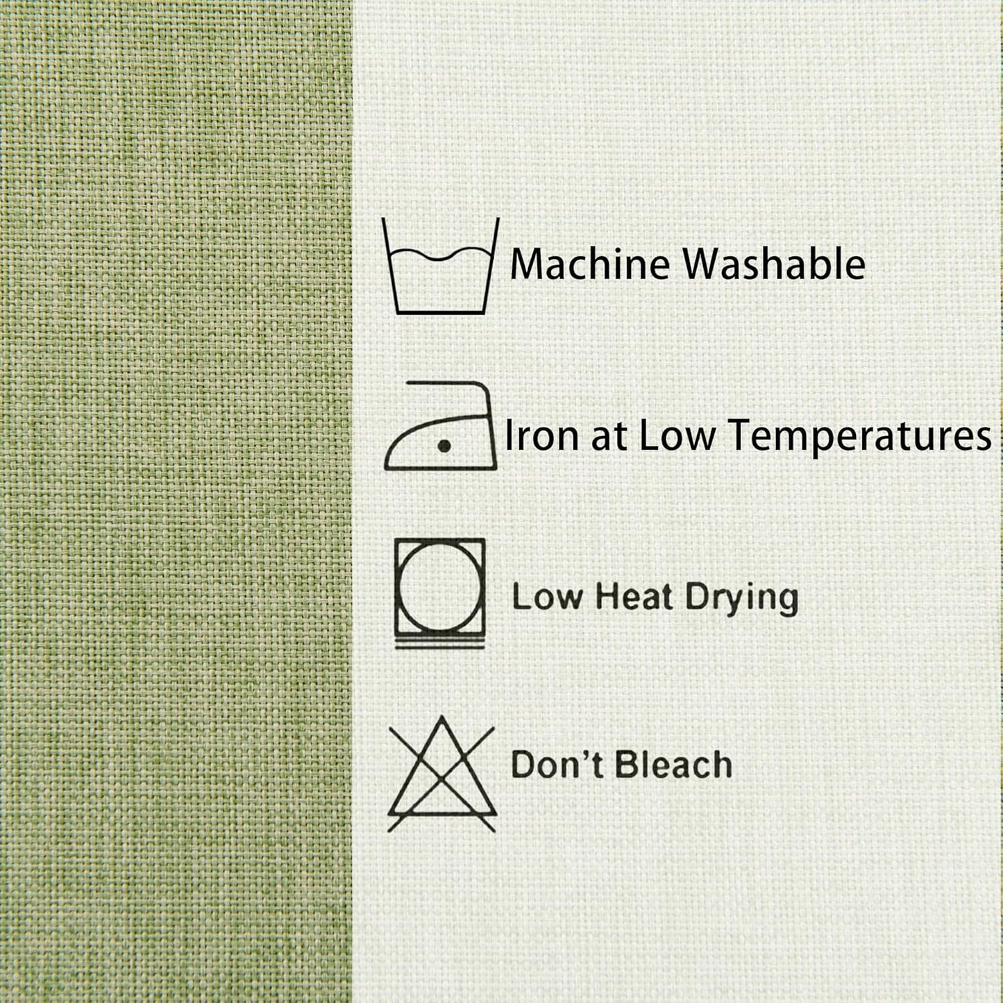 Hiasan Faux Linen Square Tablecloth - Wrinkle and Stain Resistant Washable Table Cloth for Kitchen Dining Room Holiday Table Cover for Dinner, Green, 70 x 70 Inch