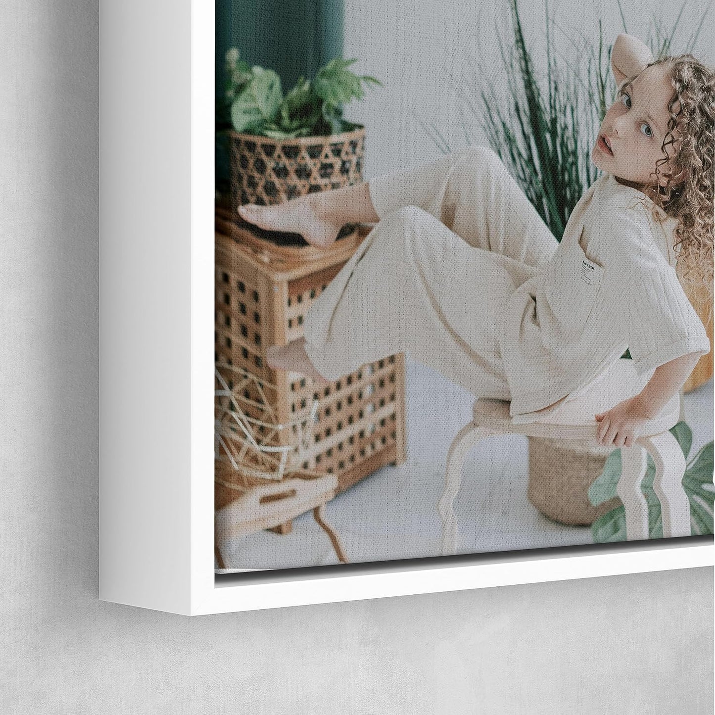 Personalized Custom Canvas Prints: Photo On Canvas (White, 20X24) Transform Your Photos into Stunning Framed Wall Art Digitally Printed Photo To Canvas Ideal for Home Decor, Gifts Keepsakes.