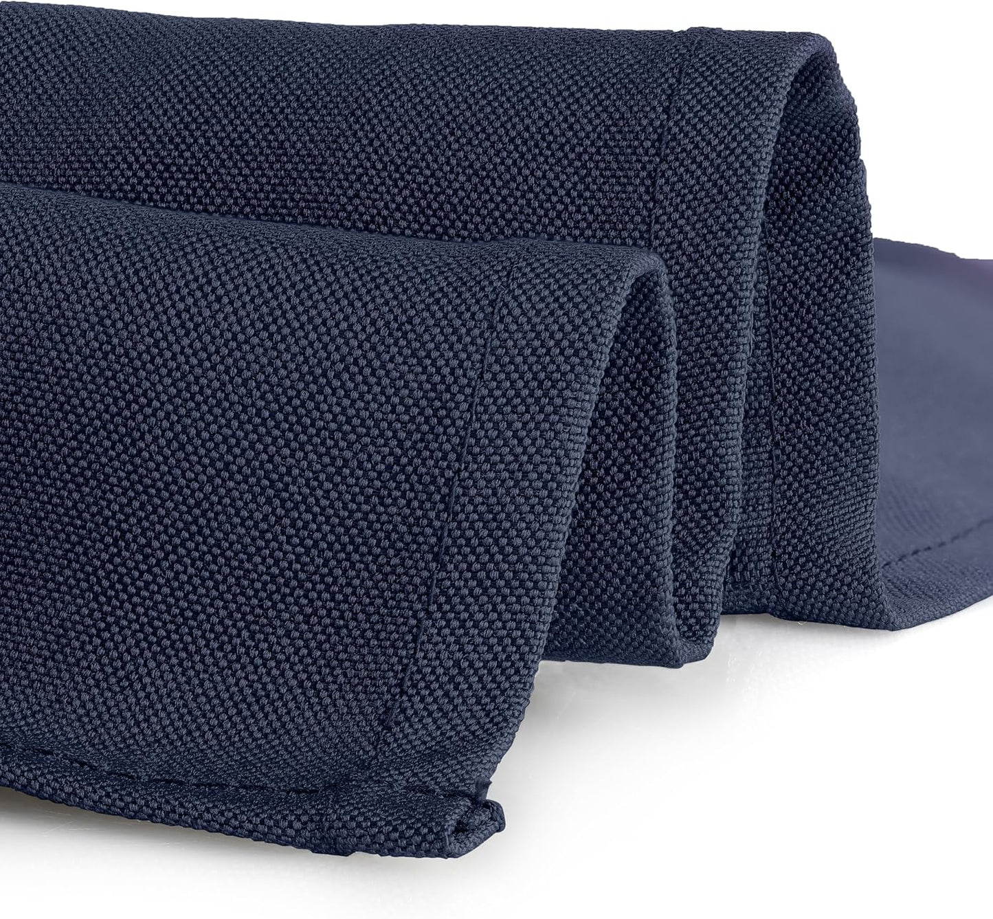 Gee Di Moda Square Tablecloth - 85 x 85 Inch Navy Blue Table Cloth for Large Square or Round Tables - Heavy Duty Washable Fabric - for Buffet Table, Holiday Party, Dinner, Wedding & Baby Shower