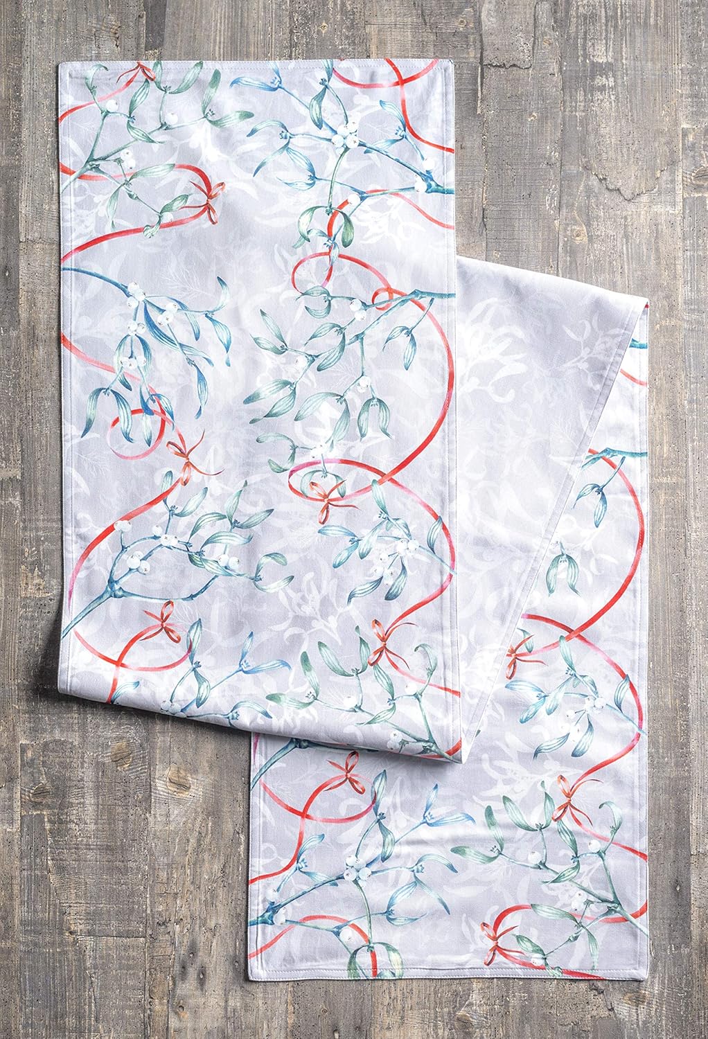 Maison d' Hermine Table Runner 100% Cotton Double Layer Table Runners 108 inches Long for Thanksgiving Christmas Decorations Home Kitchen Dining Party Wedding (Enora, 14.5" x 108")