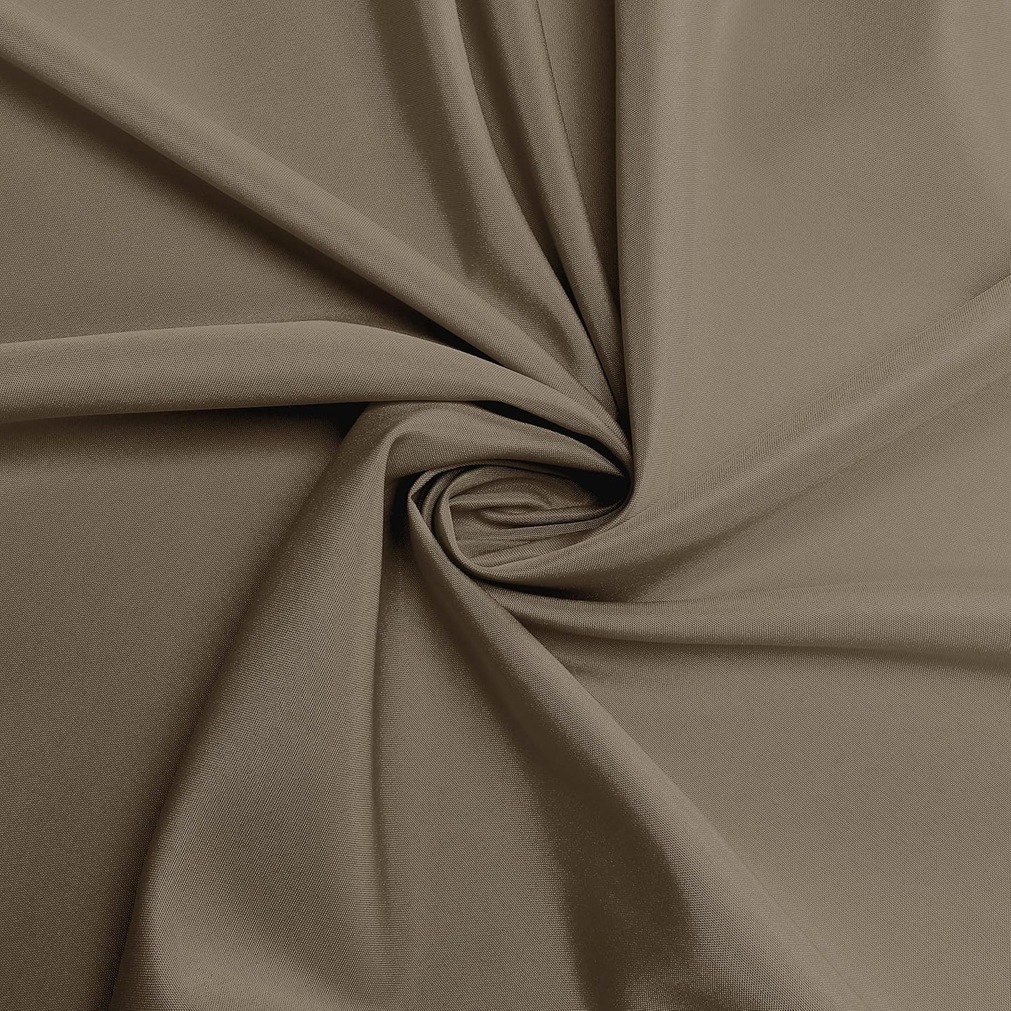 sancua Round Tablecloth - 60 Inch - Water Resistant Spill Proof Washable Polyester Table Cloth Decorative Fabric Table Cover for Dining Tables, Buffet Parties and Camping, Taupe