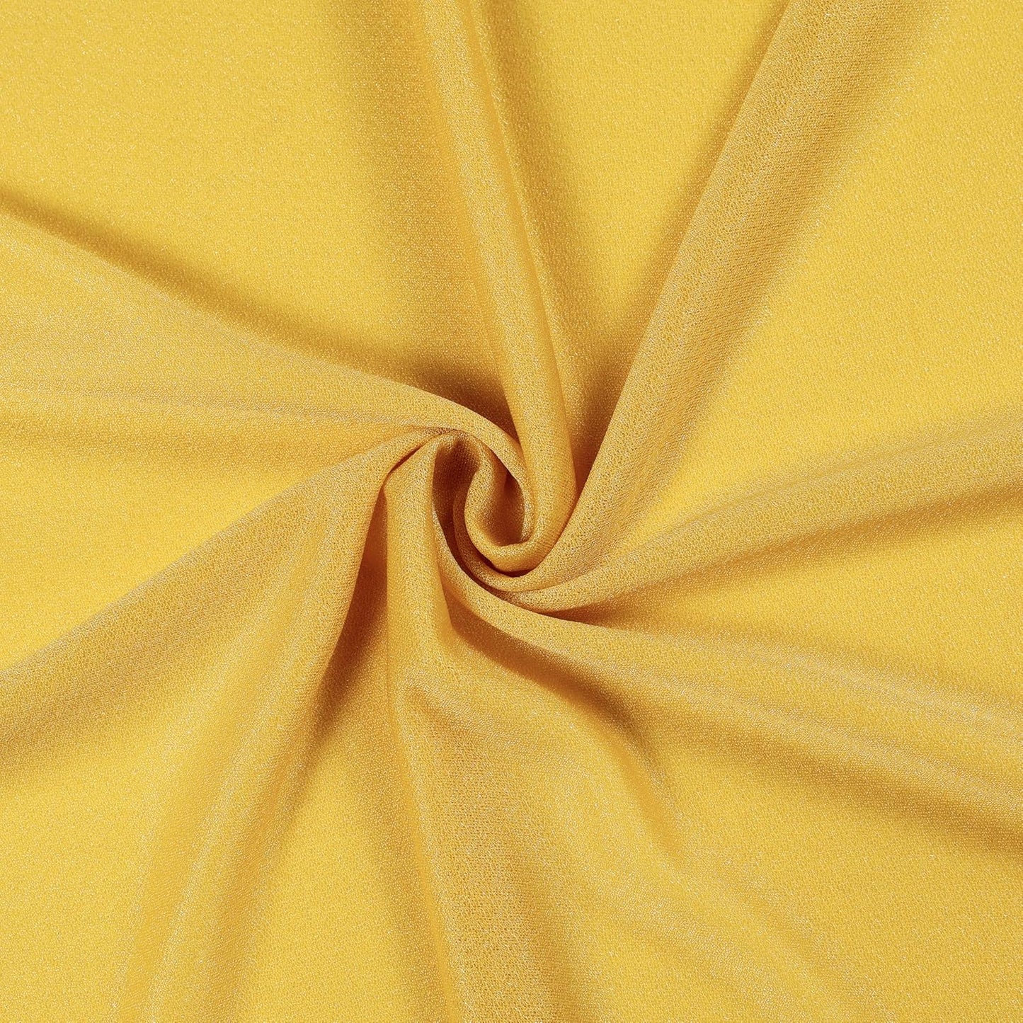 VDS Pack of 2 Panel (30 Inch X 40 Feet) Wedding Arch Draping Fabric Sheer Chiffon Fabric Drapery for Wedding Ceremony Reception Swag Backdrop Canopy Chuppah ARBO Altars Decoration (Gold)