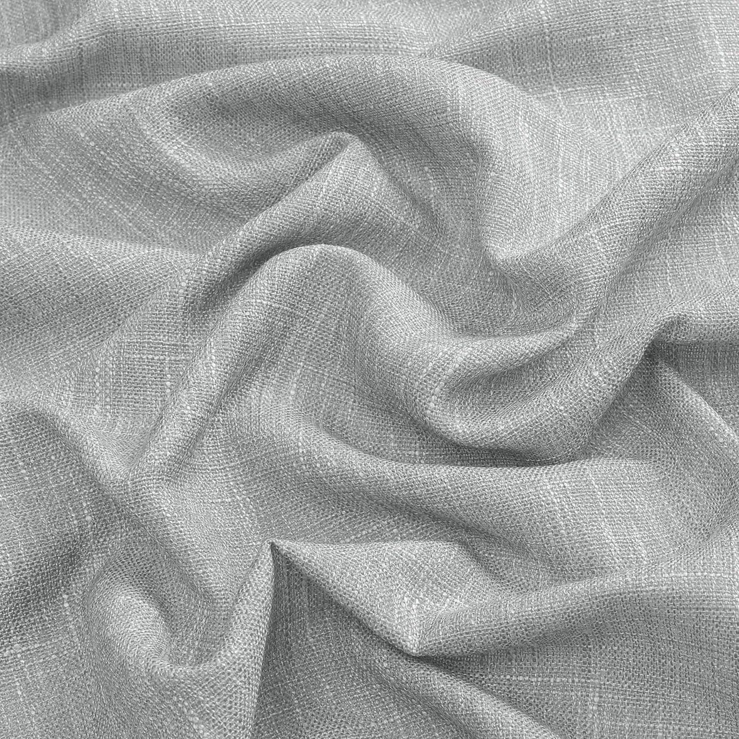 Vision Home Gray Pinch Pleated Semi Sheer Curtains Textured Light Filtering Window Curtains 63 inches for Living Room Bedroom Silver Grey Pinch Pleat Drapes with Hooks Back Tabs 2 Panels 40" Wx63 L