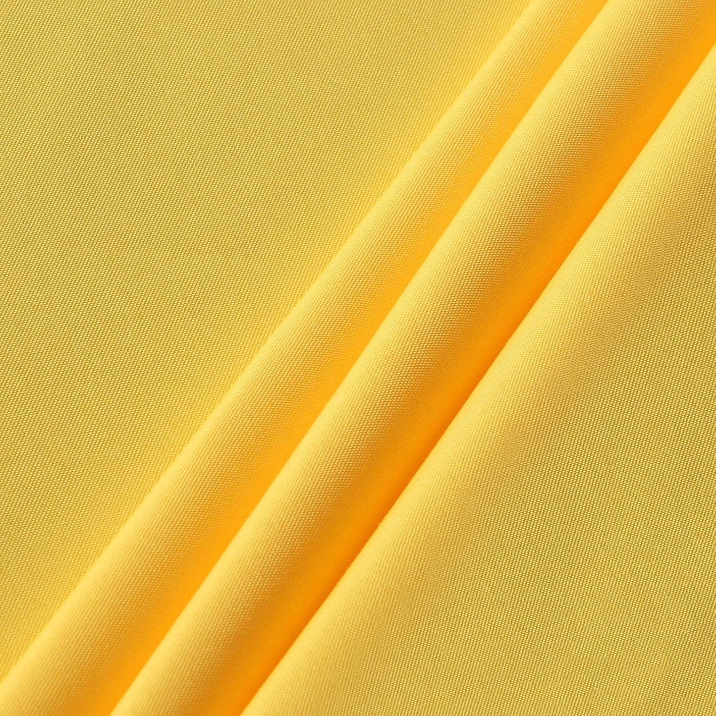 sancua Round Tablecloth - 70 Inch - Water Resistant Spill Proof Washable Polyester Table Cloth Decorative Fabric Table Cover for Dining Tables, Buffet Parties and Camping, Yellow